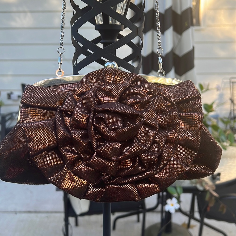 Bronze purse.